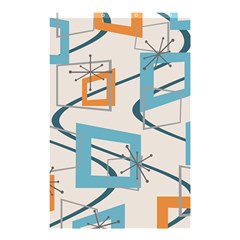 Minimalist Wavy Rectangles Shower Curtain 48  X 72  (small)  by KayCordingly