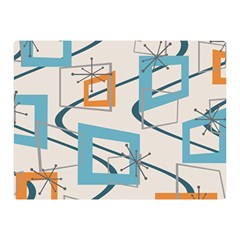 Minimalist Wavy Rectangles Double Sided Flano Blanket (mini)  by KayCordingly