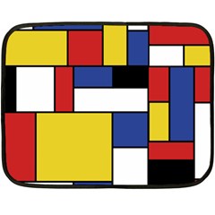 Mondrian Geometric Art Fleece Blanket (mini)