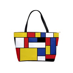 Mondrian Geometric Art Classic Shoulder Handbag by KayCordingly