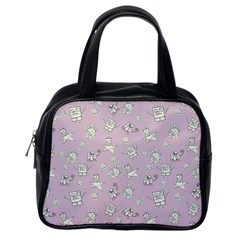 Doodle Bob Pattern Classic Handbag (one Side) by Valentinaart