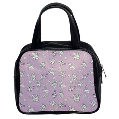 Doodle Bob Pattern Classic Handbag (two Sides) by Valentinaart