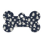 Doodle Bob Pattern Dog Tag Bone (Two Sides) Front