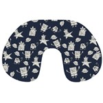 Doodle Bob Pattern Travel Neck Pillows Front