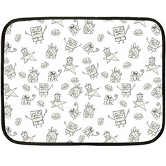 Doodle Bob Pattern Fleece Blanket (mini)