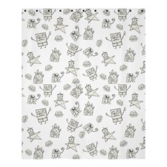 Doodle Bob Pattern Shower Curtain 60  X 72  (medium)  by Valentinaart