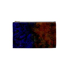 Colored Rusty Abstract Grunge Texture Print Cosmetic Bag (small) by dflcprints