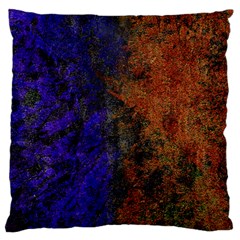 Colored Rusty Abstract Grunge Texture Print Large Cushion Case (one Side) by dflcprints