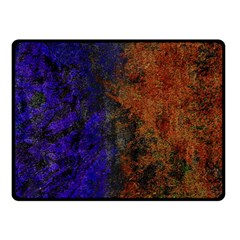 Colored Rusty Abstract Grunge Texture Print Double Sided Fleece Blanket (Small) 