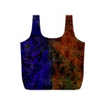 Colored Rusty Abstract Grunge Texture Print Full Print Recycle Bag (S) Front