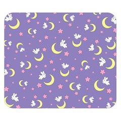 Rabbit Of The Moon Double Sided Flano Blanket (small)