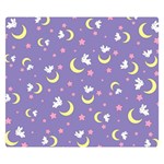 Rabbit of the Moon Double Sided Flano Blanket (Small) 50 x40  Blanket Back