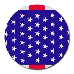 Day Independence July Background Round Mousepads by Simbadda