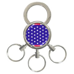 Day Independence July Background 3-ring Key Chains by Simbadda