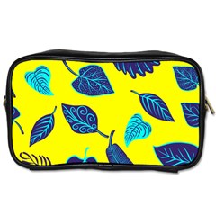 Leaves Pattern Picture Detail Toiletries Bag (two Sides) by Simbadda