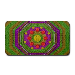 Flowers In Rainbows For Ornate Joy Medium Bar Mats by pepitasart