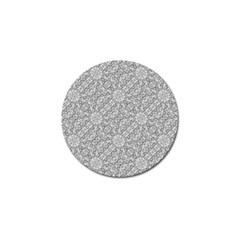 Geometric Grey Print Pattern Golf Ball Marker (4 Pack)