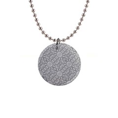 Geometric Grey Print Pattern Button Necklaces