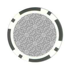 Geometric Grey Print Pattern Poker Chip Card Guard (10 Pack)