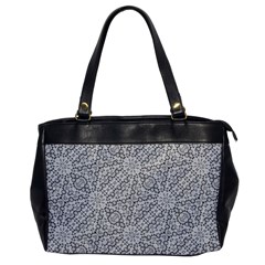 Geometric Grey Print Pattern Oversize Office Handbag