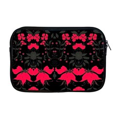 Pink Floral Pattern By Flipstylez Designs Apple Macbook Pro 17  Zipper Case by flipstylezfashionsLLC