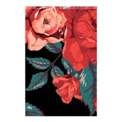 Bed Of Bright Red Roses By Flipstylez Designs Shower Curtain 48  X 72  (small)  by flipstylezfashionsLLC