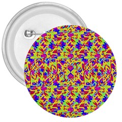 Multicolored Linear Pattern Design 3  Buttons