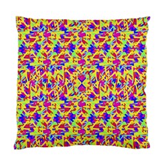 Multicolored Linear Pattern Design Standard Cushion Case (one Side)