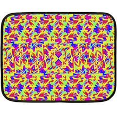 Multicolored Linear Pattern Design Fleece Blanket (mini)