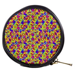Multicolored Linear Pattern Design Mini Makeup Bag