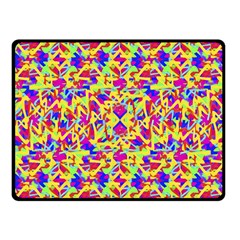 Multicolored Linear Pattern Design Fleece Blanket (small)