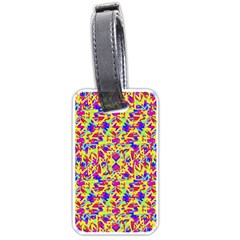Multicolored Linear Pattern Design Luggage Tags (one Side) 