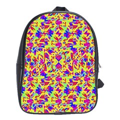 Multicolored Linear Pattern Design School Bag (xl)