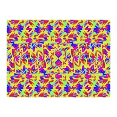 Multicolored Linear Pattern Design Double Sided Flano Blanket (mini) 