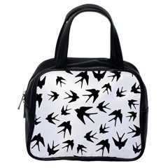 Vintage Birds Pattern Classic Handbag (one Side) by Valentinaart