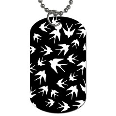 Birds Pattern Dog Tag (two Sides) by Valentinaart