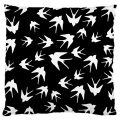 Birds Pattern Large Cushion Case (one Side) by Valentinaart
