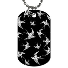 Birds Pattern Dog Tag (two Sides) by Valentinaart