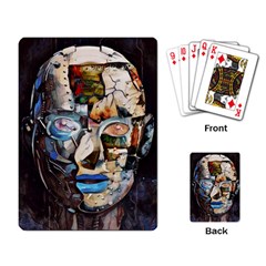 Robot Cyborg Cyberpunk Automation Playing Cards Single Design by Simbadda