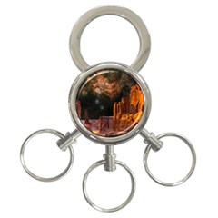 Geology Sand Stone Canyon 3-ring Key Chains