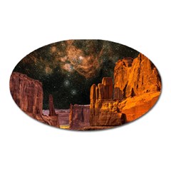 Geology Sand Stone Canyon Oval Magnet