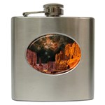 Geology Sand Stone Canyon Hip Flask (6 oz) Front