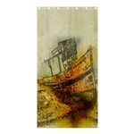 Boat Old Fisherman Mar Ocean Shower Curtain 36  x 72  (Stall)  Curtain(36 X72 ) - 33.26 x66.24  Curtain(36 X72 )