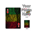Rasta Forest Rastafari Nature Playing Cards 54 (Mini) Front - Heart5