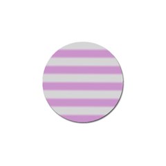 Bold Stripes Soft Pink Pattern Golf Ball Marker (10 pack)