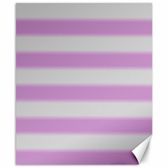 Bold Stripes Soft Pink Pattern Canvas 8  x 10 