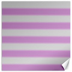 Bold Stripes Soft Pink Pattern Canvas 16  x 16 