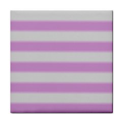 Bold Stripes Soft Pink Pattern Face Towel