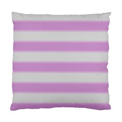 Bold Stripes Soft Pink Pattern Standard Cushion Case (One Side)