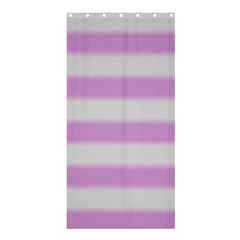 Bold Stripes Soft Pink Pattern Shower Curtain 36  x 72  (Stall) 